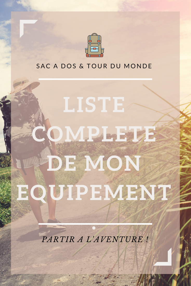 Equipement tour du monde