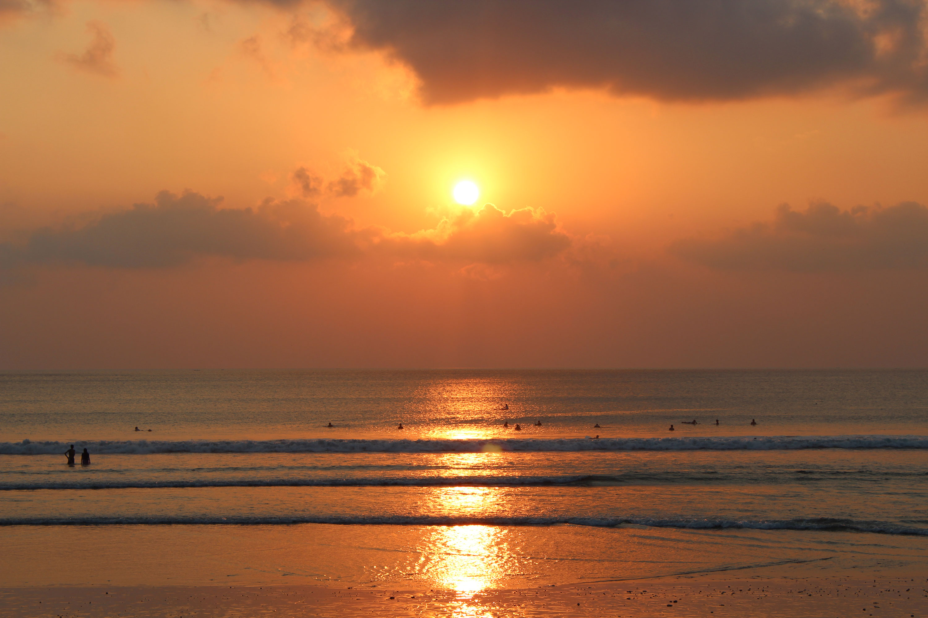 Kuta coucher soleil