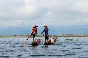 Pêcheurs sur le lac Inlé