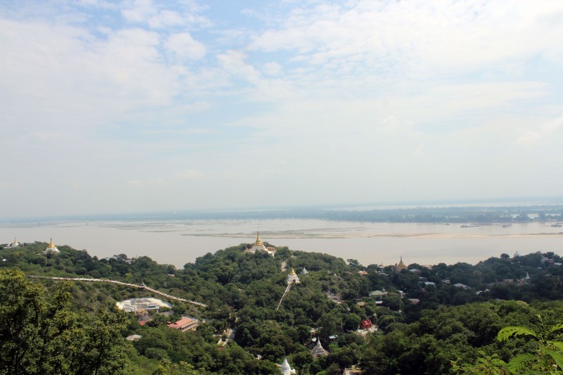 Vue pagode Sagaing