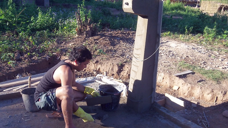 Construction fontaine