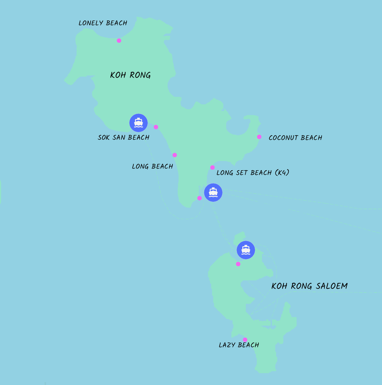 Carte ile de Koh Rong