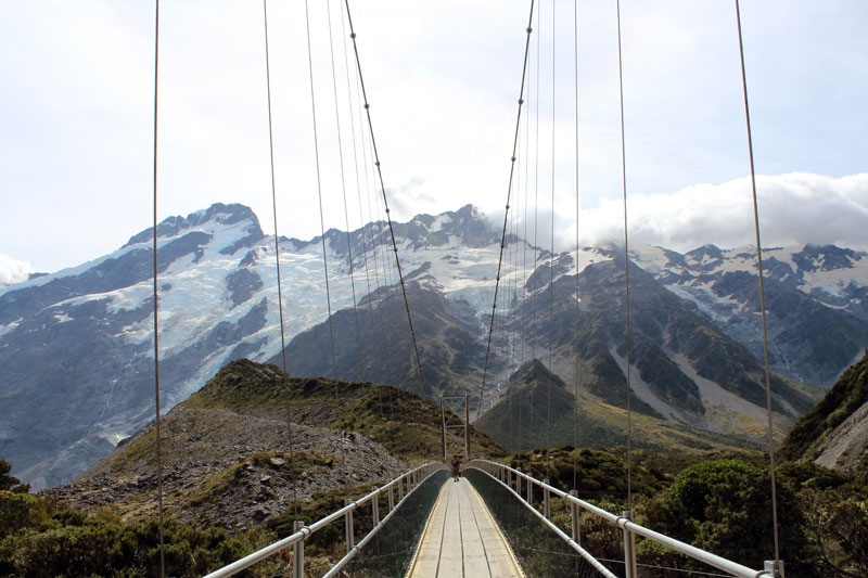 Pont suspendu Mt Cook