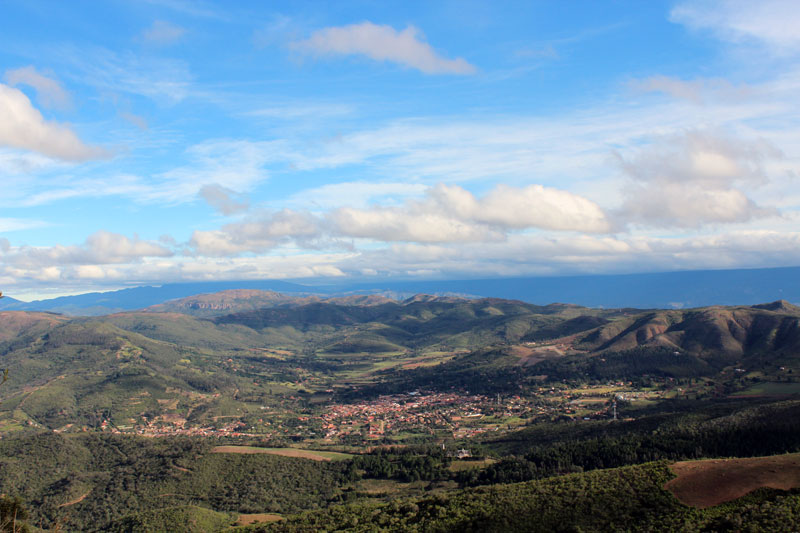 Vue sur le village de Samaipata