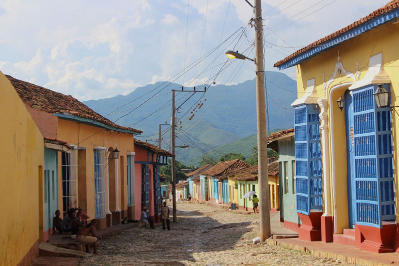 Rue pavée de Trinidad