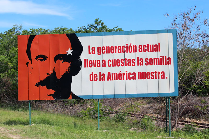 Affiche de propagande à Cuba