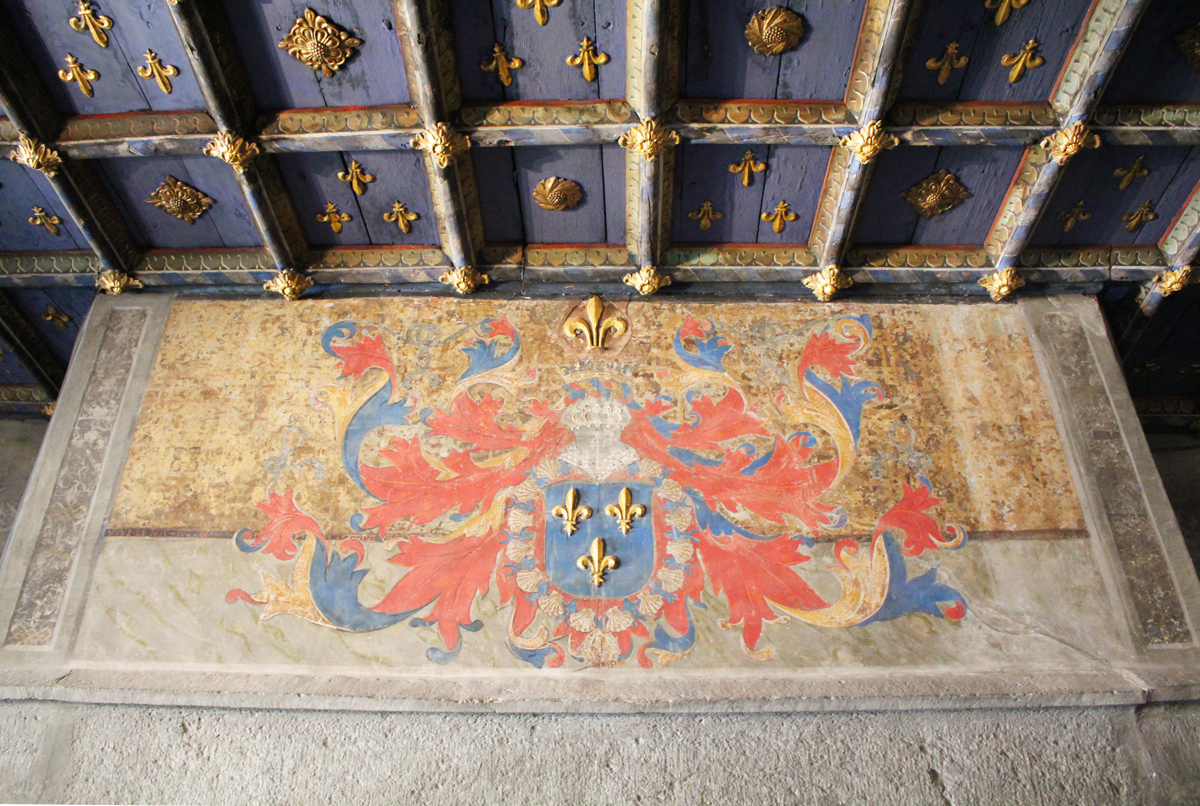 Aoste château Issogne plafond