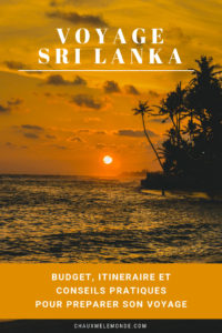 Itinéraire au Sri Lanka