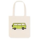 Tote bag en matières recyclées Bali green