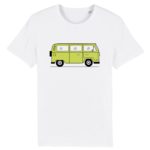 T-shirt unisexe en coton bio labellisé van combi | Bali green