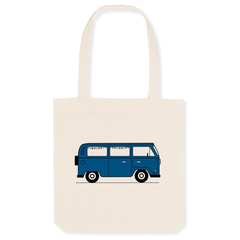 Tote bag en matières recyclées Sea blue