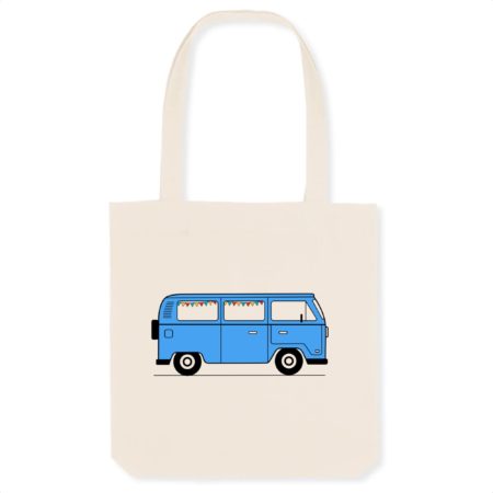 Tote bag en matières recyclées Miami blue