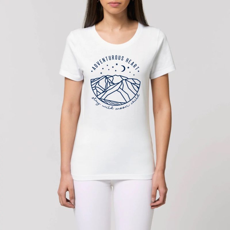 T-shirt femme coton bio Moon child