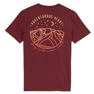 T-shirt coton bio Moon child | Impression dos