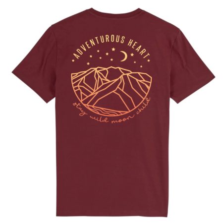 T-shirt coton bio Moon child | Impression dos