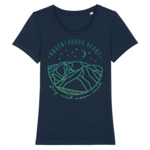 T-shirt femme coton bio Moon child