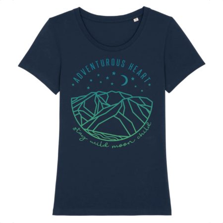 T-shirt femme coton bio Moon child
