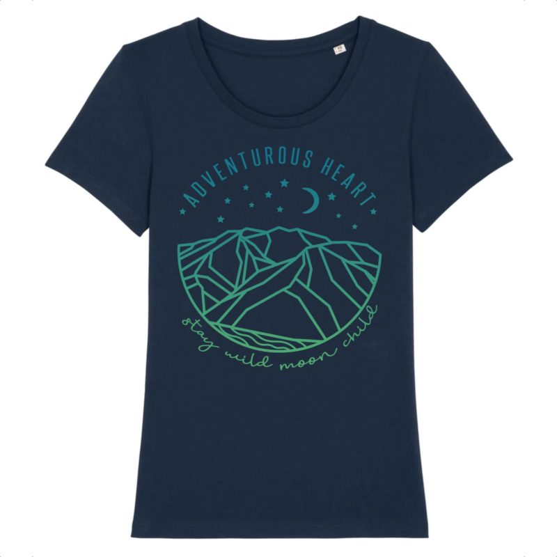 T-shirt femme coton bio Moon child
