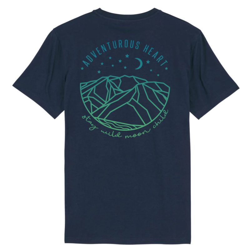 T-shirt bio Moon child | Impression dos