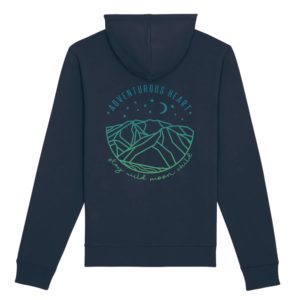 Sweat-shirt à capuche biologique | Impression dos