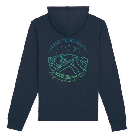 Sweat-shirt à capuche biologique | Impression dos