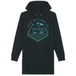 Robe sweat-shirt à capuche | Impression face