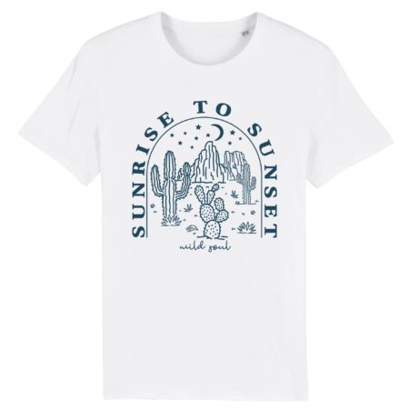 T-shirt unisexe desert vibes | Impression face