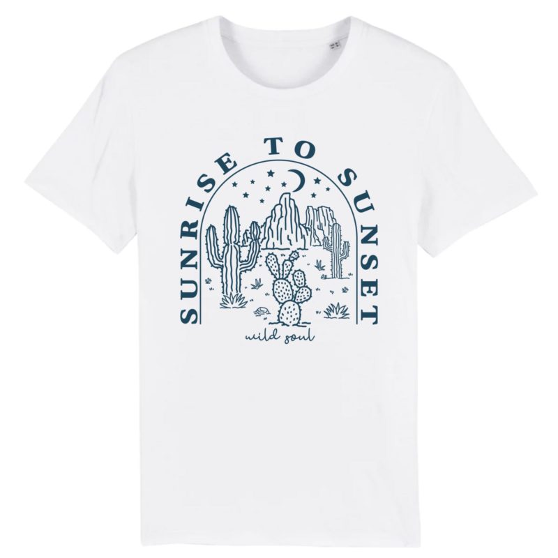 T-shirt unisexe desert vibes | Impression face