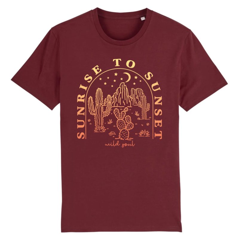 T-shirt unisexe desert vibes | Impression face