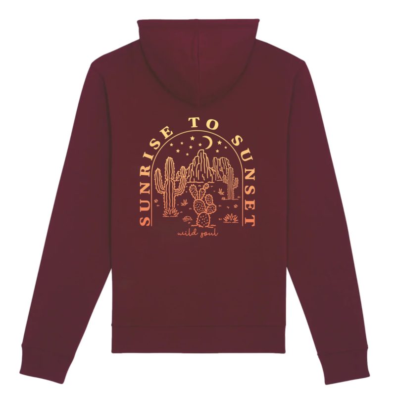 Sweat à capuche Desert vibes | Impression dos